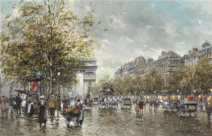 安托万·布兰查德（Antoine Blanchard）-城市油画26