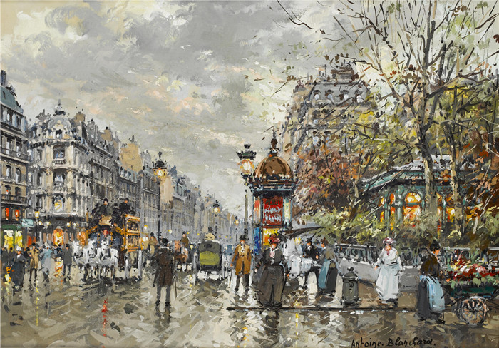 安托万·布兰查德（Antoine Blanchard）-城市油画30