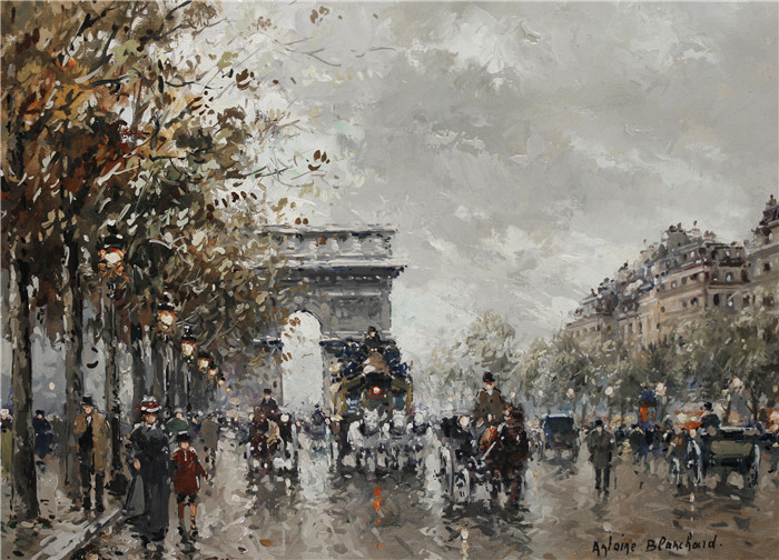 安托万·布兰查德（Antoine Blanchard）-城市油画29