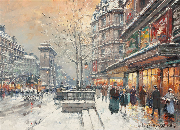 安托万·布兰查德（Antoine Blanchard）-Porte St. Denis， 冬季1