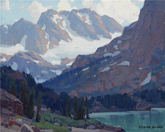 埃德加·佩恩(Edgar Payne)高清作品-Mountain Vista 40 x 50in