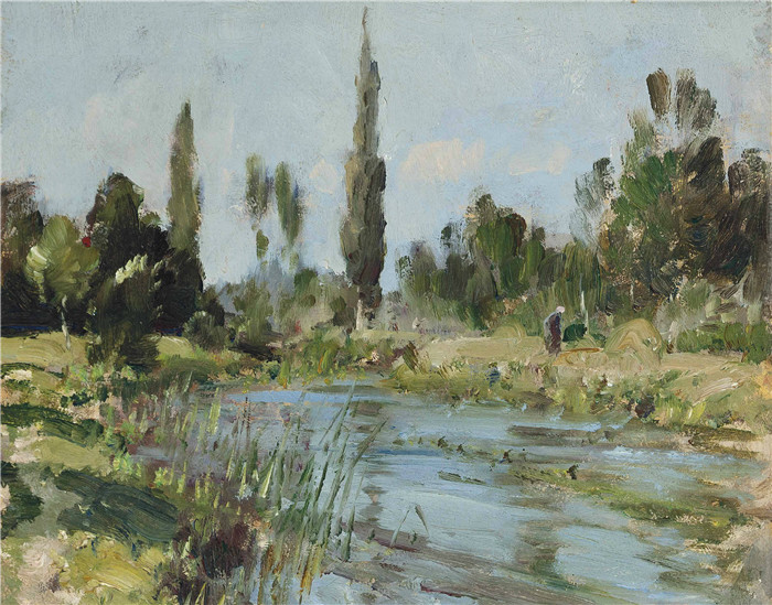 爱德华·西戈( Edward Seago)-卡塞塔,那不勒斯附近