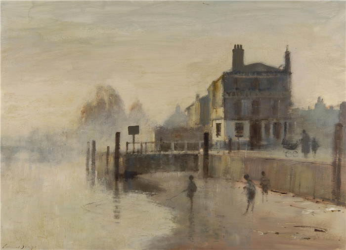 爱德华·西戈( Edward Seago)- 清晨early morning richmond
