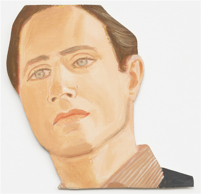 阿历克斯·卡茨(Alex Katz)作品-Face of the Poet. 1977 (2)