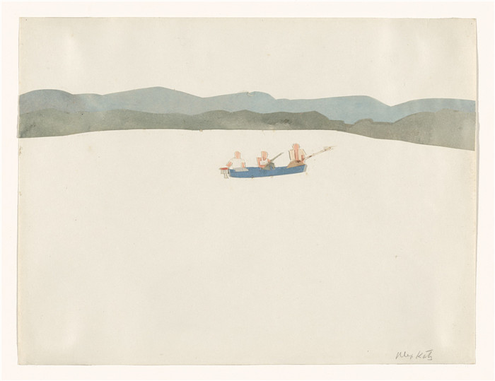 阿历克斯·卡茨(Alex Katz)作品-Greenwood Lake, New Jersey. (1960)