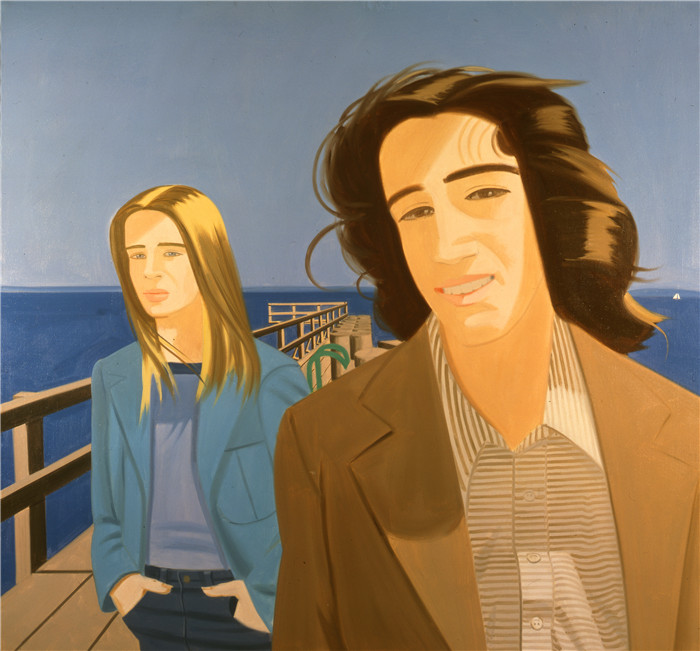 阿历克斯·卡茨(Alex Katz)作品-islesboro ferry slip