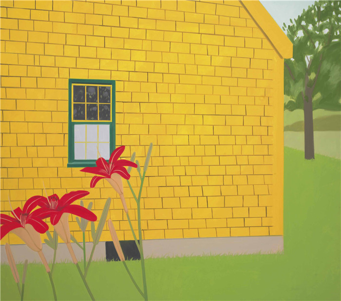 阿历克斯·卡茨（Alex Katz）作品-the yellow house