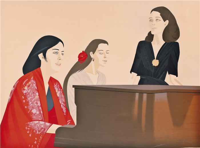 阿历克斯·卡茨（Alex Katz）作品-song 歌曲
