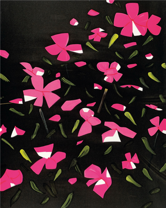 阿历克斯·卡茨（Alex Katz）作品-White Impatiens, 2015