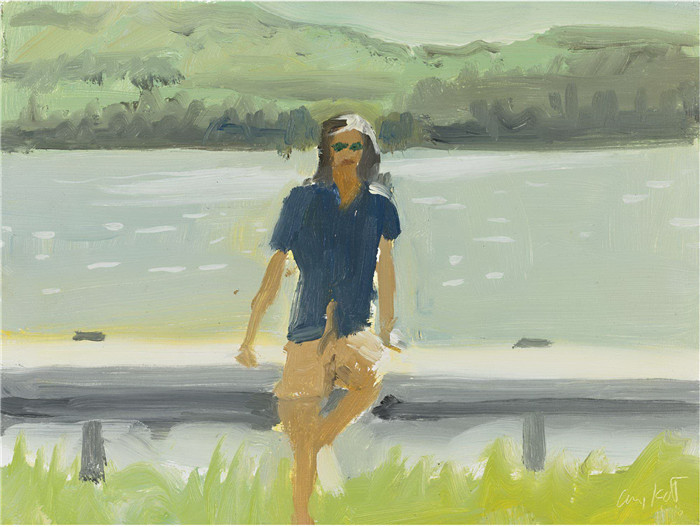 阿历克斯·卡茨（Alex Katz）作品-有一个巨大的湖