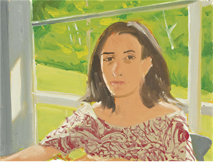 阿历克斯·卡茨（Alex Katz）作品-印花连衣裙