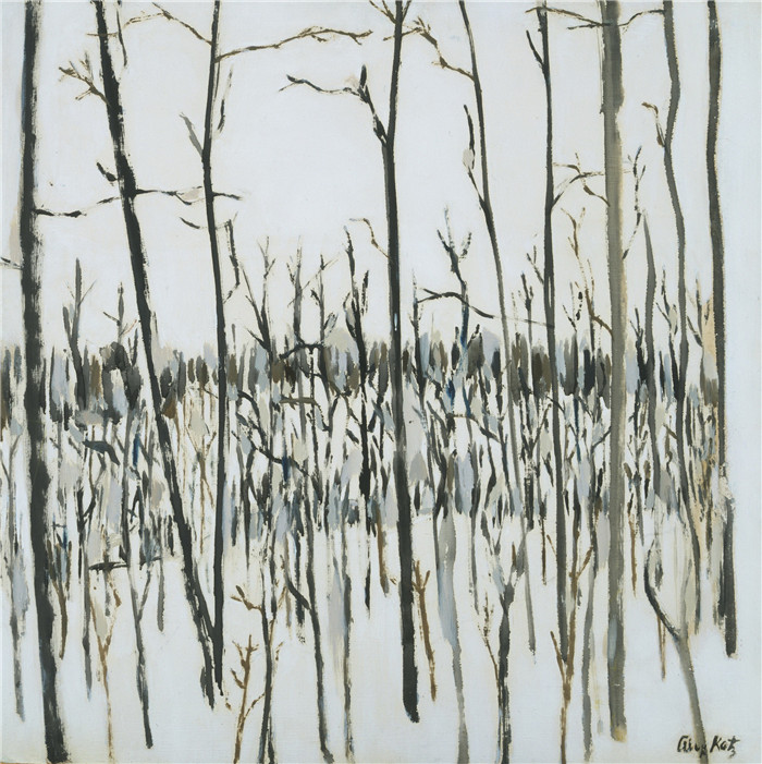 阿历克斯·卡茨（Alex Katz）作品-Winter Scene. 1951-52  