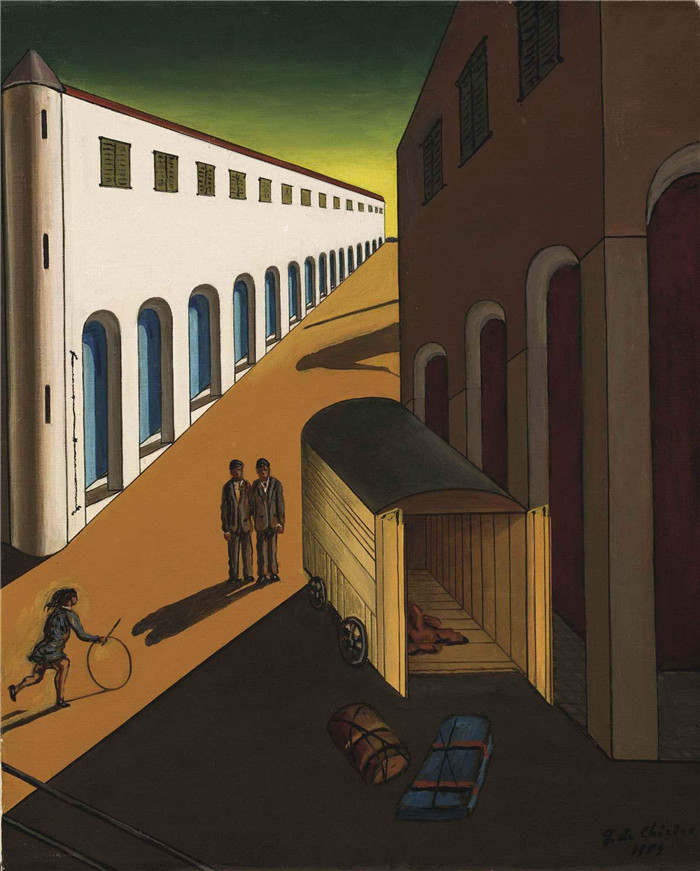 乔治·德·基里科（Giorgio de Chirico）高清作品-La strada, 1959