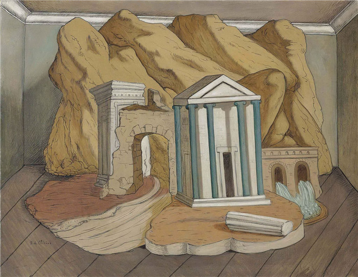乔治·德·基里科（Giorgio de Chirico）高清作品-Thèbes, 1928
