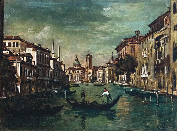 乔治·德·基里科（Giorgio de Chirico）高清作品-威尼斯，1950年