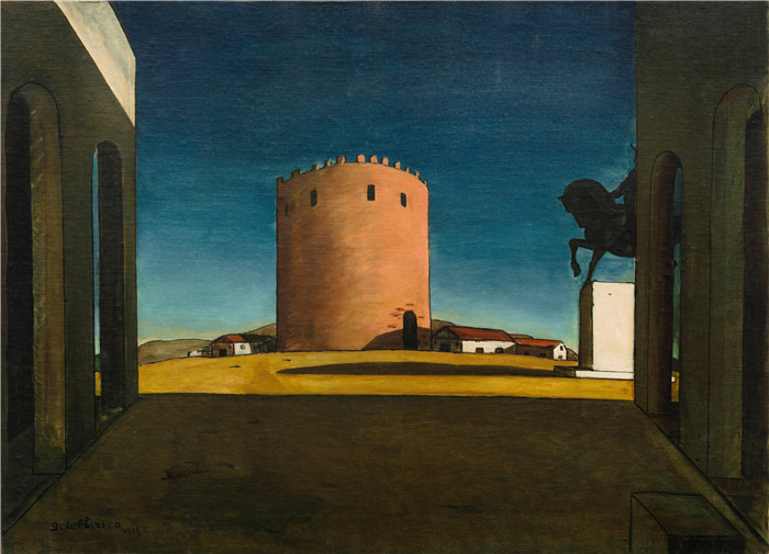 乔治·德·基里科（Giorgio de Chirico）高清作品-红塔