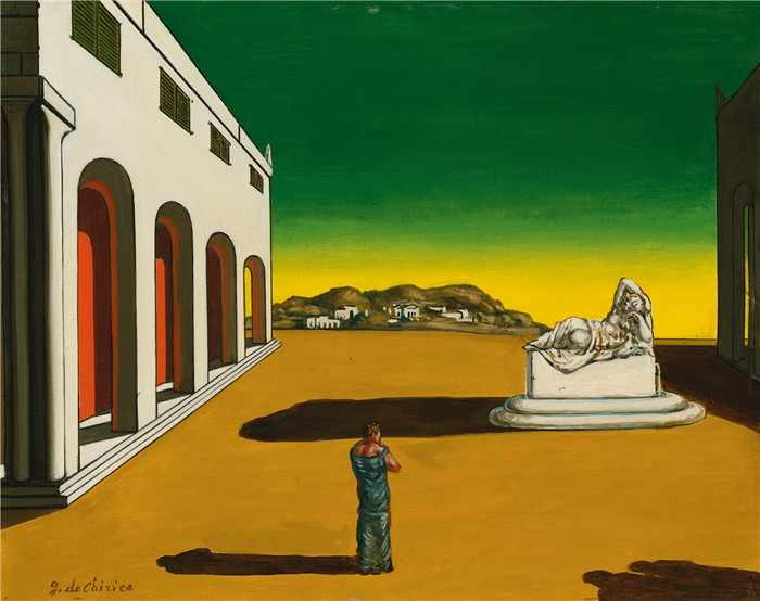 乔治·德·基里科（Giorgio de Chirico）高清作品-自修（秋修），1958年