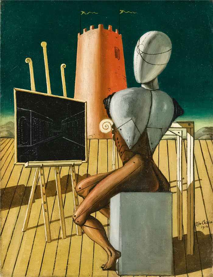 乔治·德·基里科（Giorgio de Chirico）高清作品-Vaticinatore, 1944