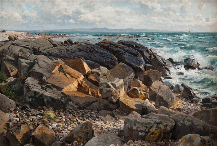 伯纳德·林登霍姆（ Berndt Lindholm）作品 –海景，1890