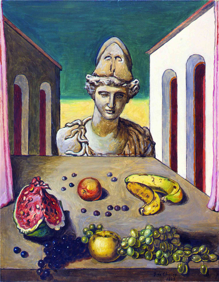 乔治·德·基里科(Giorgio de Chirico)高清作品-半身像的无声生活