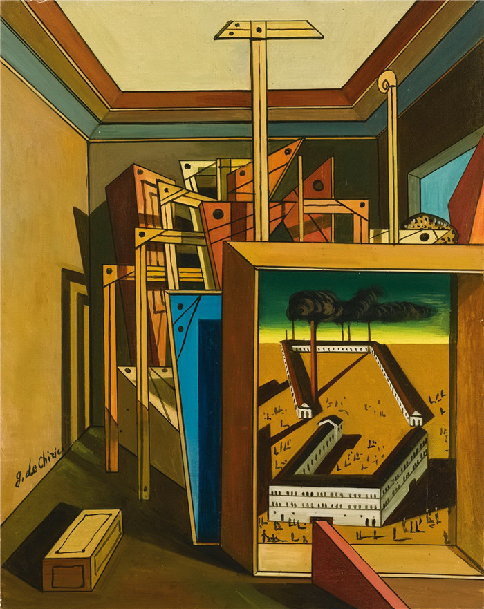 乔治·德·基里科(Giorgio de Chirico)高清作品-《植物内部形而上学》,1952年