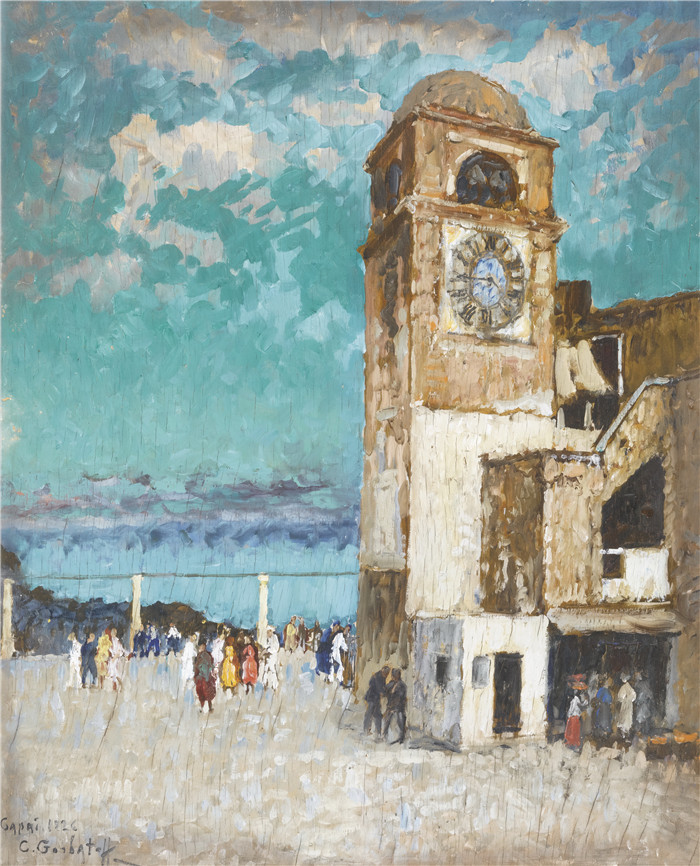 康斯坦丁·伊万诺维奇·戈巴托夫(konstantin lvanovich gorbatov)油画-卡普里