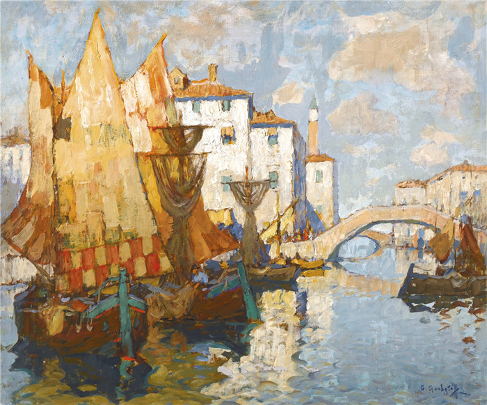康斯坦丁·伊万诺维奇·戈巴托夫(konstantin lvanovich gorbatov)油画-CHIOGGIA