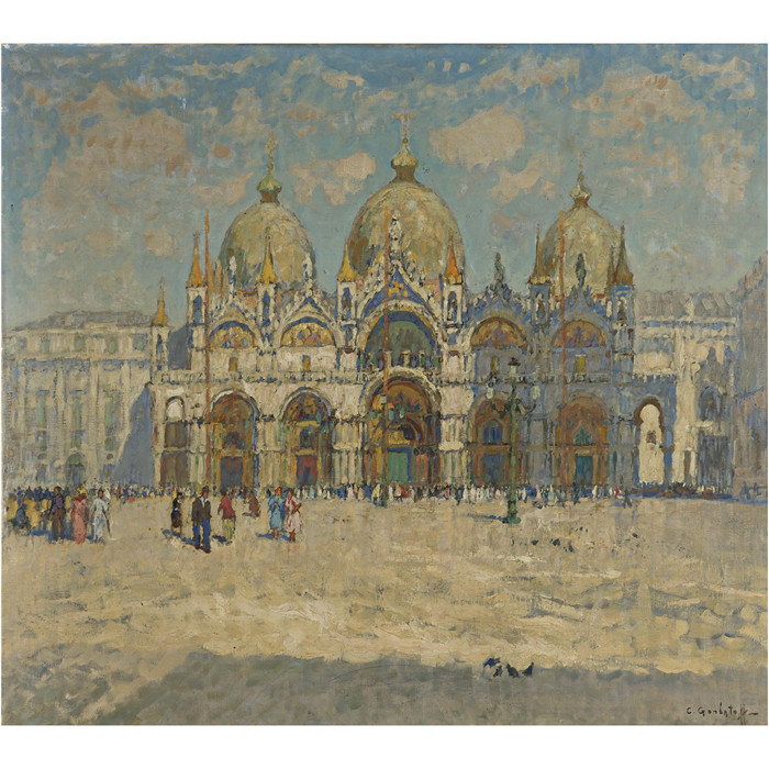 康斯坦丁·伊万诺维奇·戈巴托夫(konstantin lvanovich gorbatov)油画-SAN MARCO, VENICE