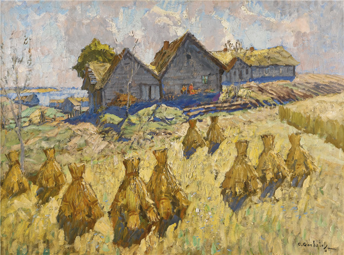 康斯坦丁·伊万诺维奇·戈巴托夫（konstantin lvanovich gorbatov）油画-HARVEST