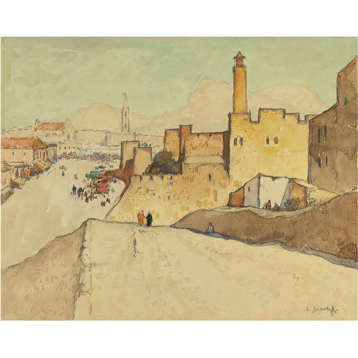 康斯坦丁·伊万诺维奇·戈巴托夫(konstantin lvanovich gorbatov)油画-VILLAGE PATH