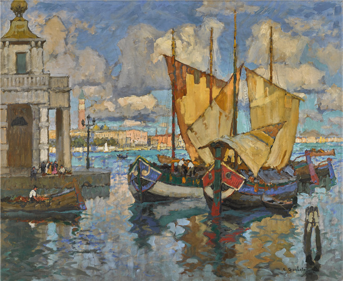 康斯坦丁·伊万诺维奇·戈巴托夫(konstantin lvanovich gorbatov)油画-IN VENICE