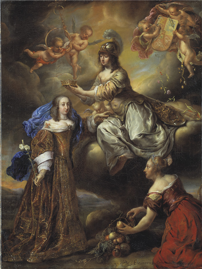 于尔根·奥文斯（Jürgen Ovens）- 《荷德维格·埃莱奥诺拉上空的阿莱格里》，1636-1715年