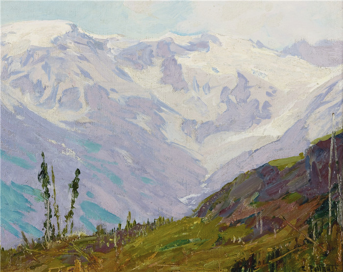 爱德华·亨利·波斯特(Edward Henry Potthast)作品-加拿大落基山