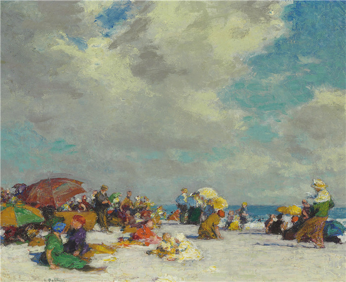 爱德华·亨利·波斯特(Edward Henry Potthast)作品-夏日午后（1910年）