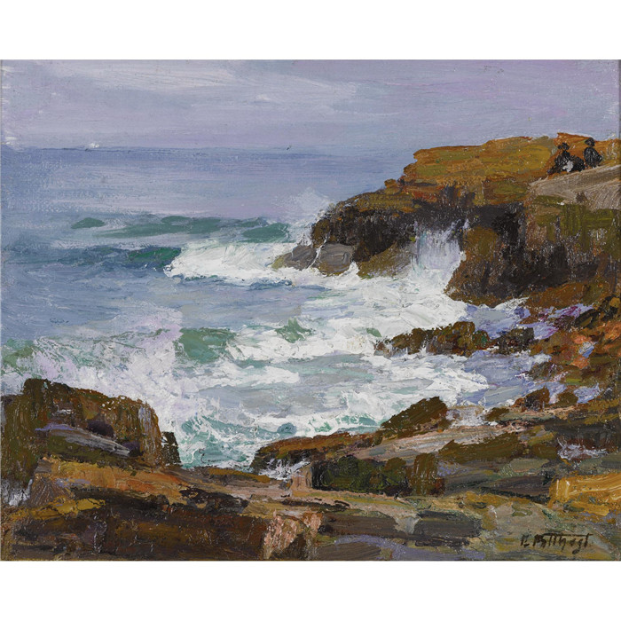 爱德华·亨利·波斯特(Edward Henry Potthast)作品-眺望大海