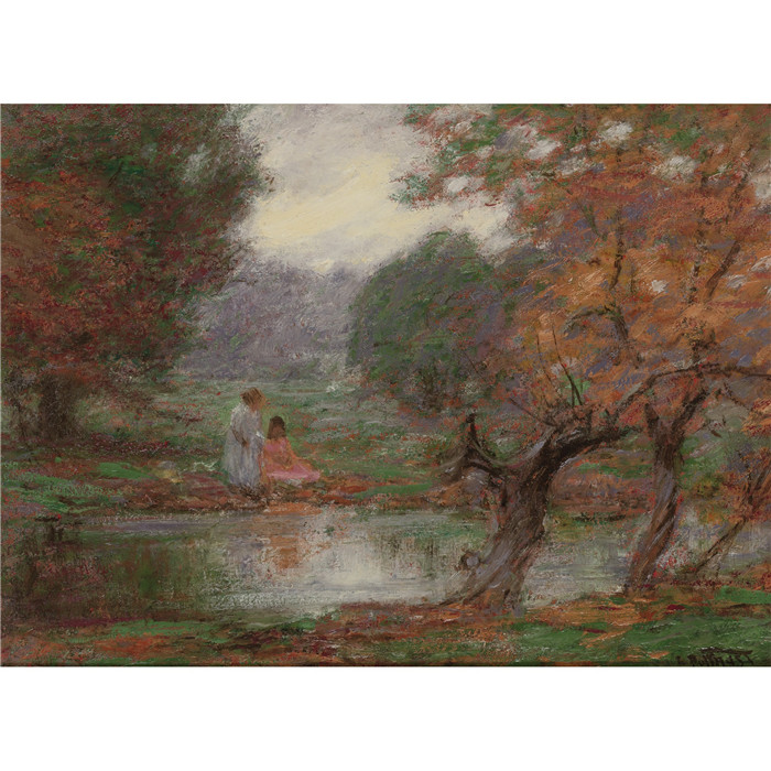 爱德华·亨利·波斯特(Edward Henry Potthast)作品-十月的日子