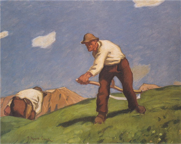 阿尔宾·艾格·利恩茨（Albin Egger Lienz）作品-两个伯格（第二版），1913年