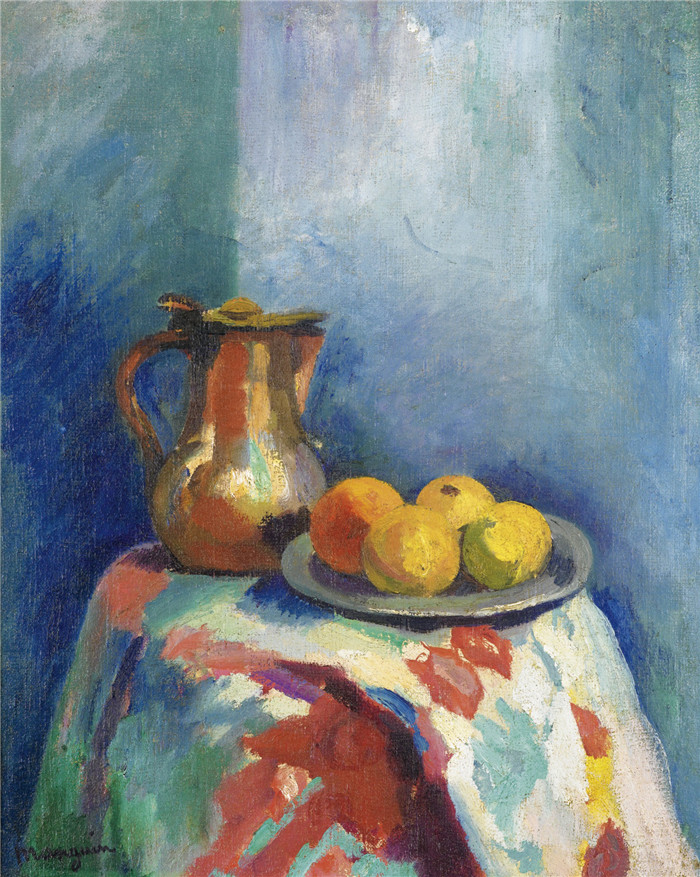 亨利·夏尔·芒更（Henri Charles Manguin）作品-水果静物, 1902-03