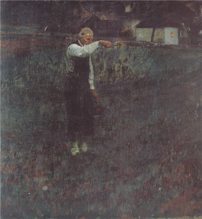 阿尔宾·艾格·利恩茨（Albin Egger Lienz）作品-Feldsegen   1896