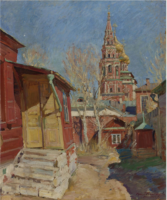 谢尔盖·维诺格拉多夫(Sergey Vinogradov)作品-教堂景观，莫斯科