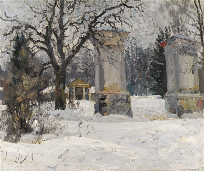 谢尔盖·维诺格拉多夫(Sergey Vinogradov)作品-冬季房子入口
