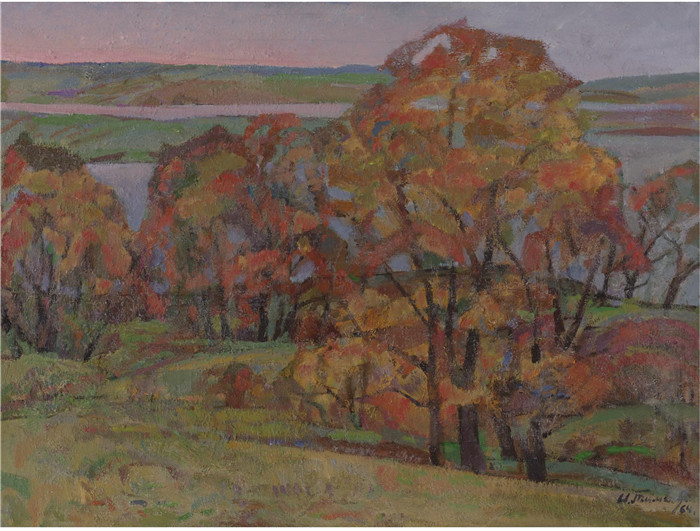 尼古拉·蒂姆科夫 (Nikolai Timkov)油画-Fall, 1964