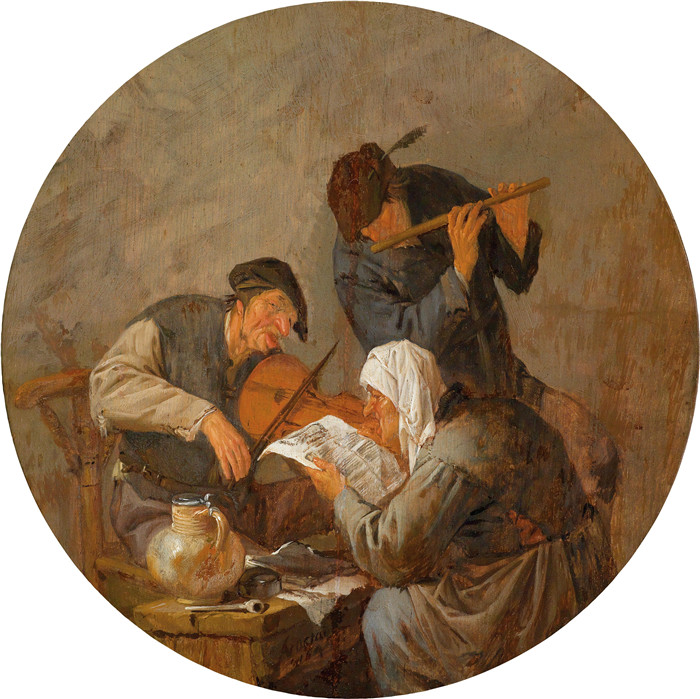 阿德里亚恩·范·奥斯塔德 (Adriaen van Ostade)作品-《农民音乐》，1642年