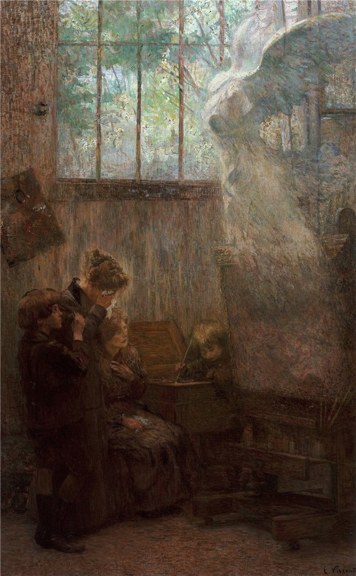 伊丽莎·维斯康蒂(Eliseu Visconti)作品-Vitoria de Samotracia