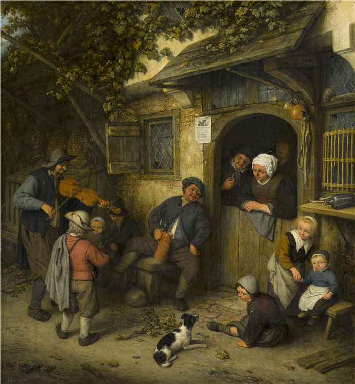 阿德里亚恩·范·奥斯塔德 (Adriaen van Ostade)作品-小提琴手
