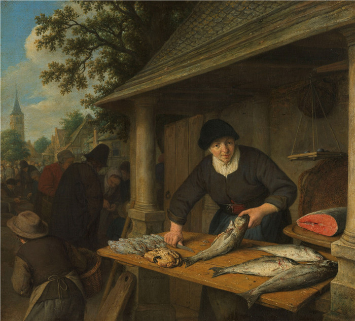 阿德里亚恩·范·奥斯塔德 (Adriaen van Ostade)作品-渔夫