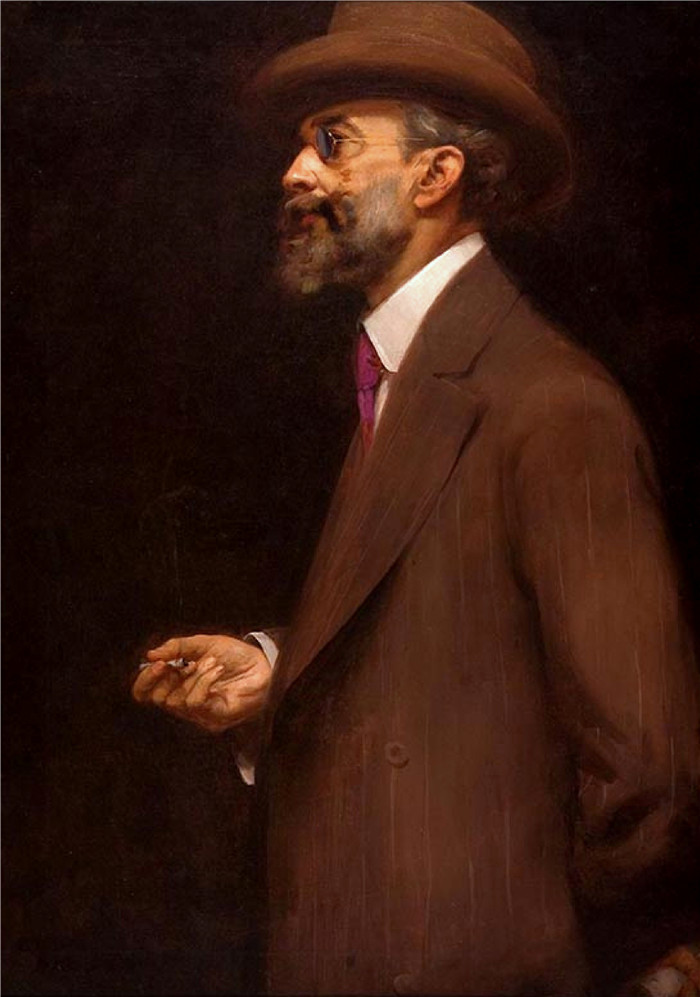 伊丽莎·维斯康蒂(Eliseu Visconti)作品-艺术评论家 Luis Gonzaga Duque Estrada