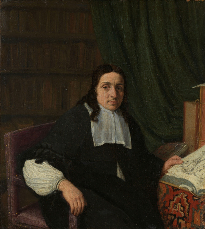 阿德里亚恩·范·奥斯塔德 (Adriaen van Ostade)作品-一位学者的肖像
