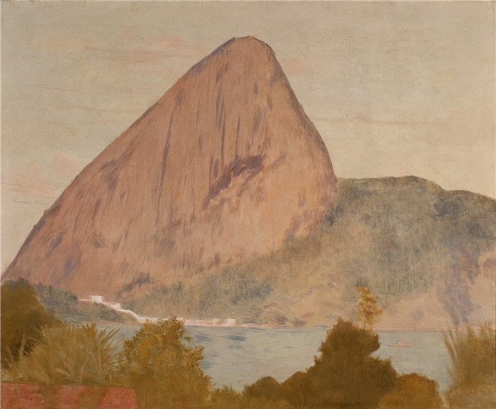 伊丽莎·维斯康蒂(Eliseu Visconti)作品-滨海大道(Marina com Pao de Acúcar)