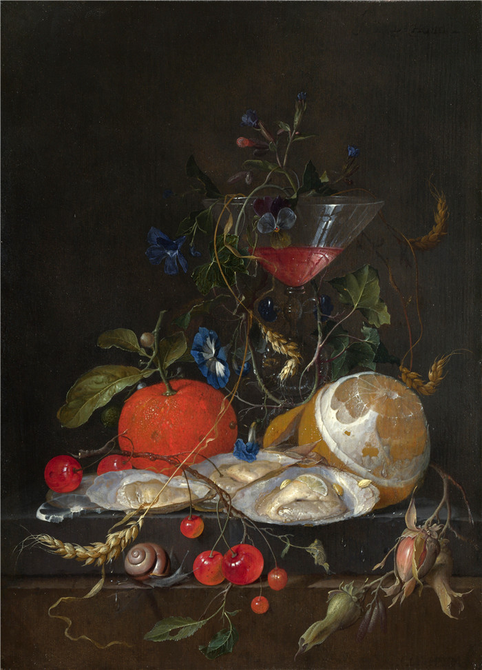 杨·戴维茨·德·希姆(Jan Davidsz. de Heem) 作品-德赫姆静物